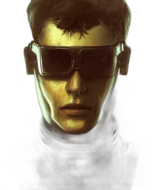 face, robot, mask, cyberpunk transparent PNG cut-out