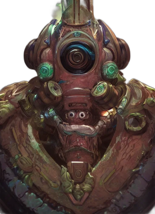 mask, face, robot, creature transparent PNG cut-out