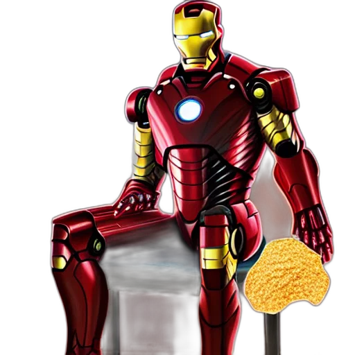 robot, food, comic book art, concept art transparent PNG cut-out
