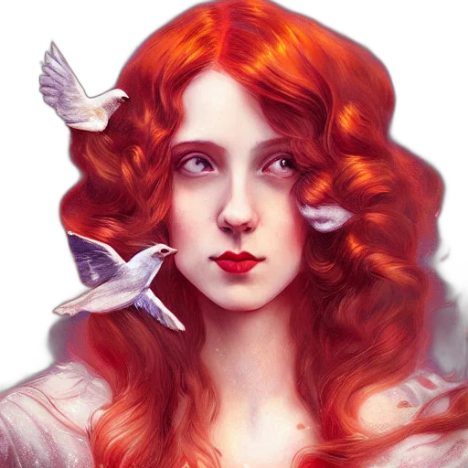 face, fantasy art, photorealistic, concept art transparent PNG cut-out