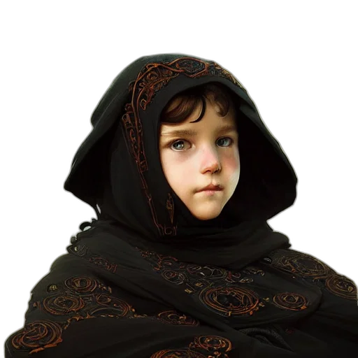 dress, jacket, face, crown transparent PNG cut-out