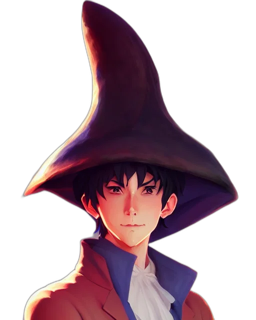 hat, staff, mask, face transparent PNG cut-out