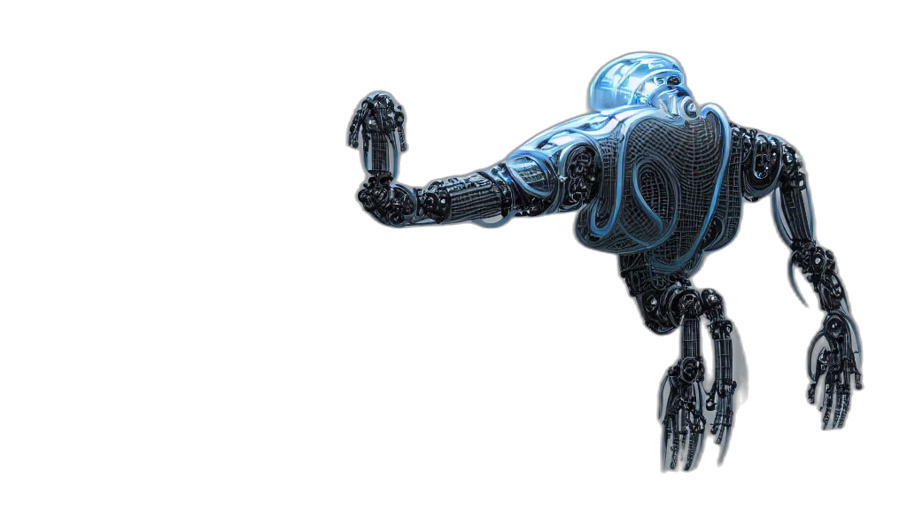 robot, weapon, creature, staff transparent PNG cut-out