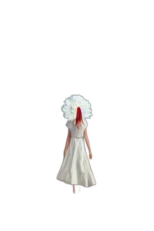 dress, hat, crown, hair transparent PNG cut-out
