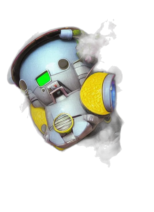 robot, mask, face, staff transparent PNG cut-out