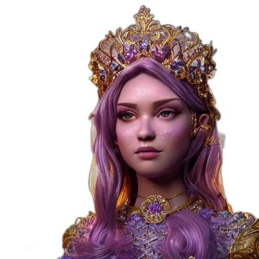 crown, jewelry, face, fantasy art transparent PNG cut-out