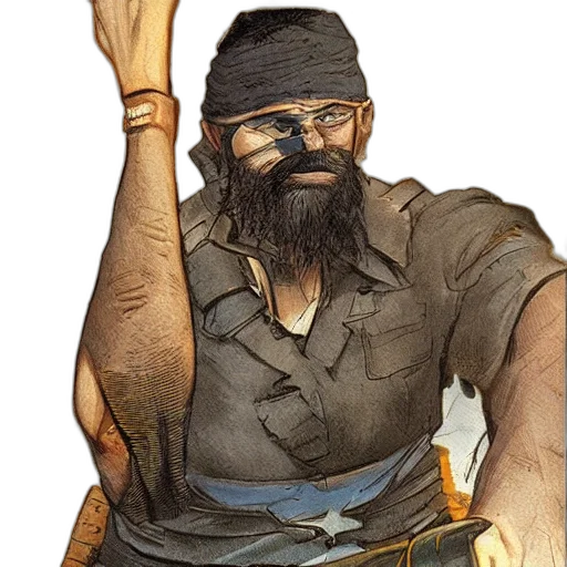staff, weapon, hat, face transparent PNG cut-out