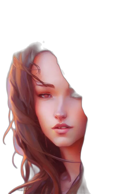 face, crown, mask, hair transparent PNG cut-out