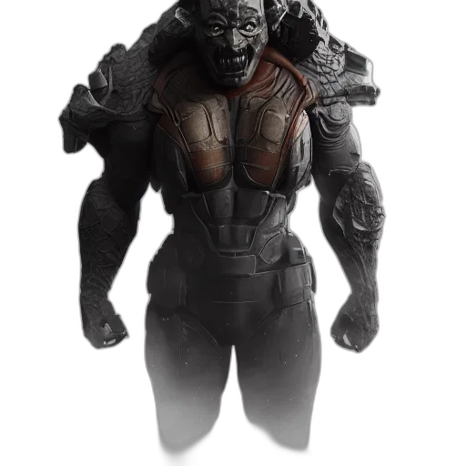 creature, concept art, 3d render, comic book art transparent PNG cut-out