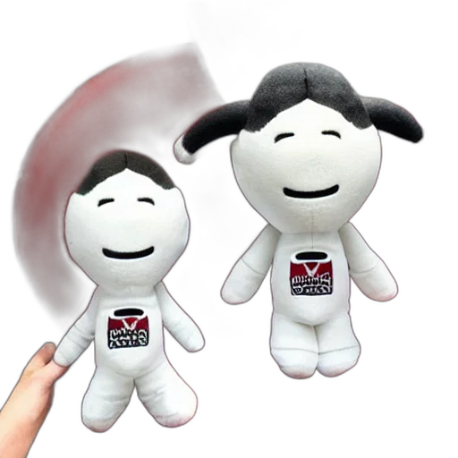 3d render, elon, musk, plushie transparent PNG cut-out