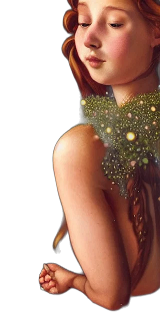 dress, jewelry, crown, staff transparent PNG cut-out