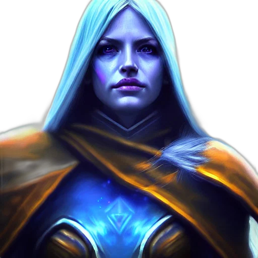 face, fantasy art, concept art, comic book art transparent PNG cut-out