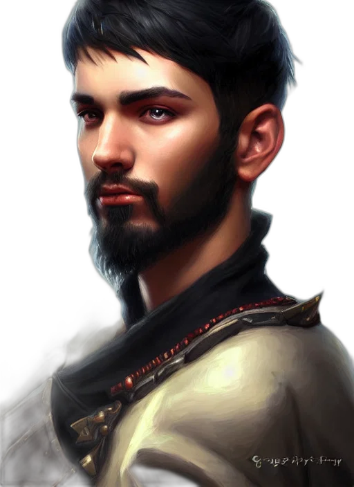 face, staff, dragon, fantasy art transparent PNG cut-out
