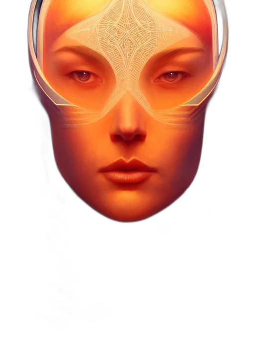mask, face, crown, robot transparent PNG cut-out