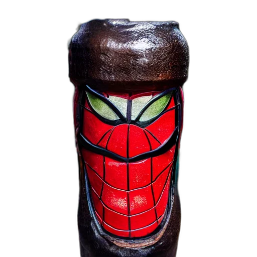 bottle, mask, comic book art, 3d render transparent PNG cut-out