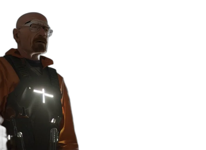 jacket, staff, robot, concept art transparent PNG cut-out