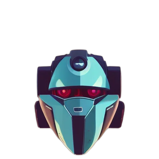 robot, mask, face, weapon transparent PNG cut-out