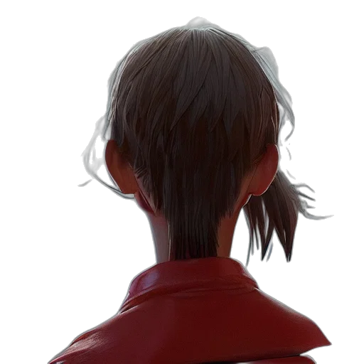 hair, face, jacket, crown transparent PNG cut-out