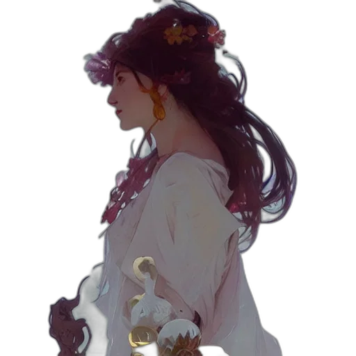 crown, dress, jewelry, staff transparent PNG cut-out