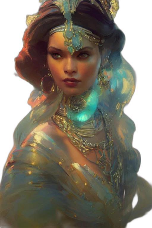 jewelry, crown, face, fantasy art transparent PNG cut-out
