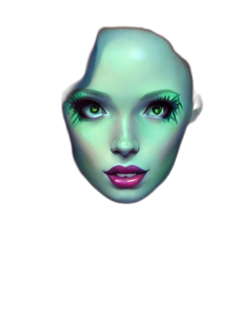 mask, face, creature, robot transparent PNG cut-out