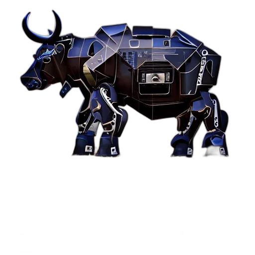 robot, animal, concept art, 3d render transparent PNG cut-out