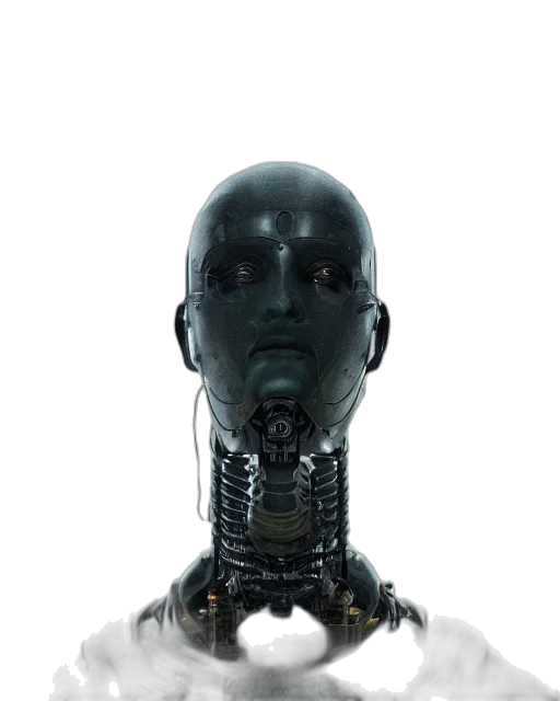 robot, face, mask, creature transparent PNG cut-out