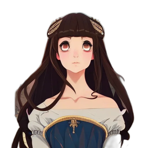 dress, crown, hat, face transparent PNG cut-out