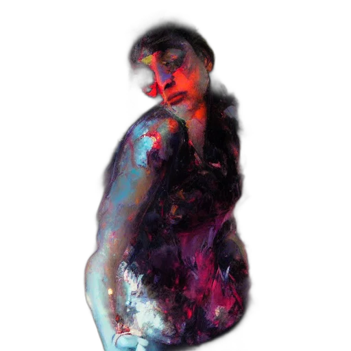 dress, face, jacket, creature transparent PNG cut-out