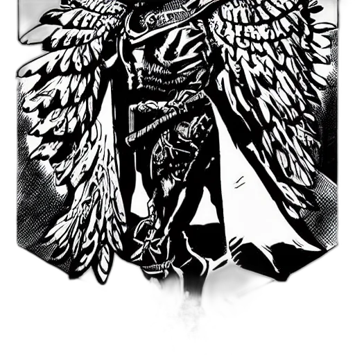 jewelry, jacket, sword, comic book art transparent PNG cut-out