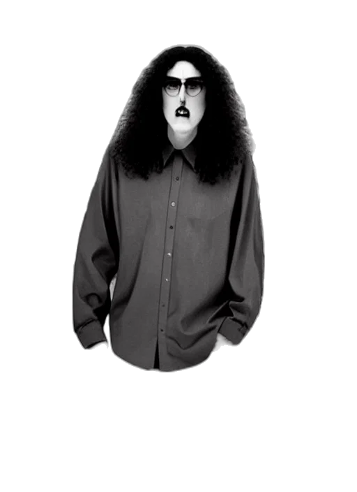 jacket, hair, mask, staff transparent PNG cut-out
