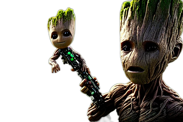 tree, creature, weapon, staff transparent PNG cut-out