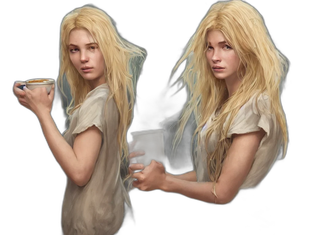 hair, concept art, fantasy art, photorealistic transparent PNG cut-out