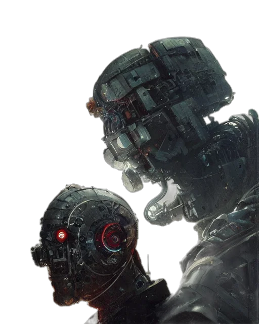 robot, face, weapon, mask transparent PNG cut-out