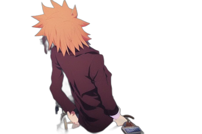 staff, jacket, weapon, creature transparent PNG cut-out