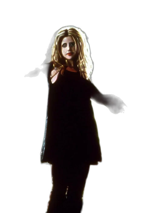 dress, hair, staff, mask transparent PNG cut-out