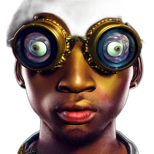 face, mask, concept art, photorealistic transparent PNG cut-out