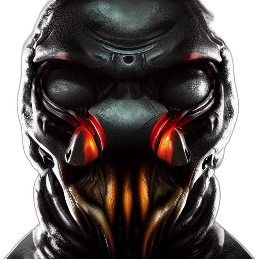 mask, face, robot, creature transparent PNG cut-out
