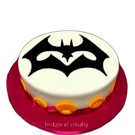 3d render, cartoon, bat, birthday transparent PNG cut-out