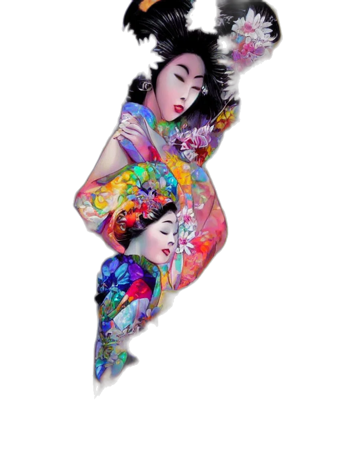 dress, umbrella, vaporwave, fantasy art transparent PNG cut-out