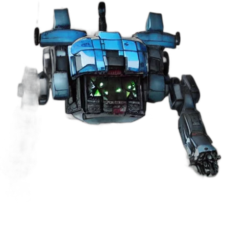 robot, weapon, staff, creature transparent PNG cut-out