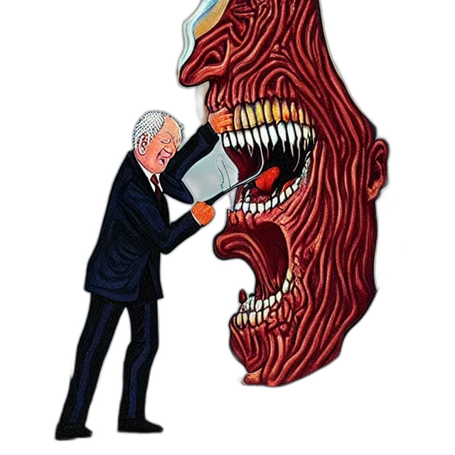 mask, creature, face, weapon transparent PNG cut-out