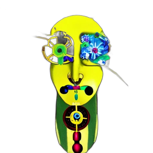 mask, jewelry, face, robot transparent PNG cut-out