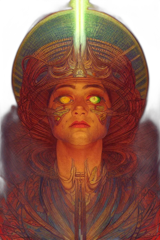 face, mask, crown, fantasy art transparent PNG cut-out