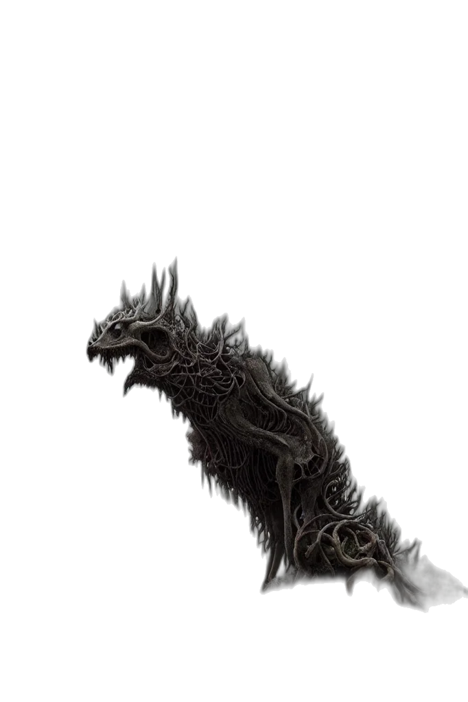 dragon, creature, animal, hair transparent PNG cut-out