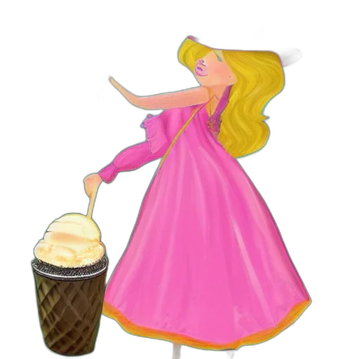 food, dress, staff, hat transparent PNG cut-out