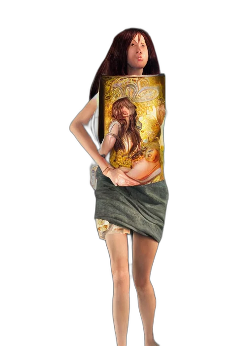 dress, photorealistic, concept art, fantasy art transparent PNG cut-out