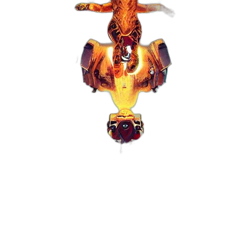 dragon, animal, robot, staff transparent PNG cut-out