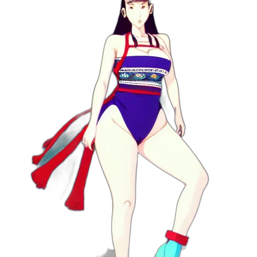 dress, staff, anime, concept art transparent PNG cut-out