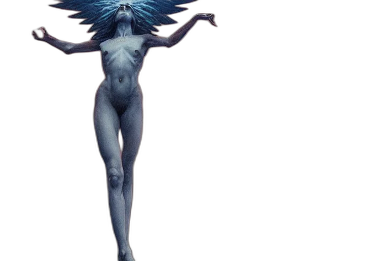 creature, concept art, fantasy art, 3d render transparent PNG cut-out